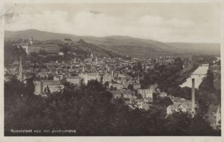 Rudolstadt - Blick von Justinshöhe Rudolstadt - Blick von Justinshöhe