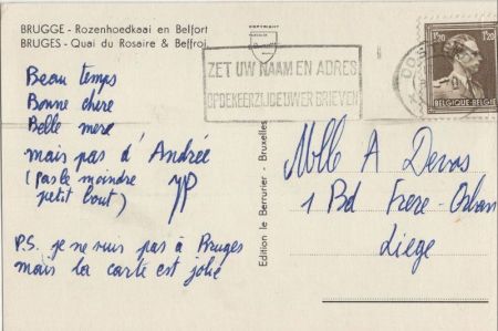 Brügge Bruges - Belgien - Qai du Rosaire