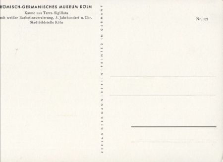 Köln - Römisch-Germanisches Museum - Kanne Köln - Römisch-Germanisches Museum - Kanne