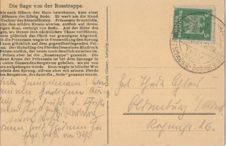 Thaleischweiler-Fröschen - Sage von der Rosstrappe Thaleischweiler-Fröschen - Sage von der Rosstrappe