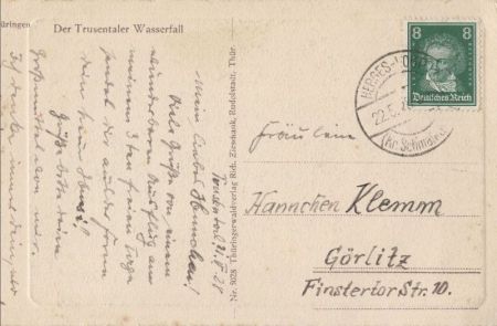 Trusetaler Wasserfall - 1928 Trusetaler Wasserfall - 1928