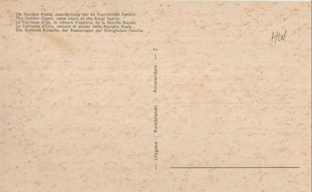 Niederlande - Niederlande - Goldene Kutsche der Königlichen Familie