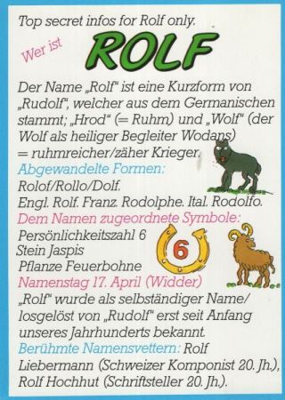 Rolf Vorname Rolf Vorname