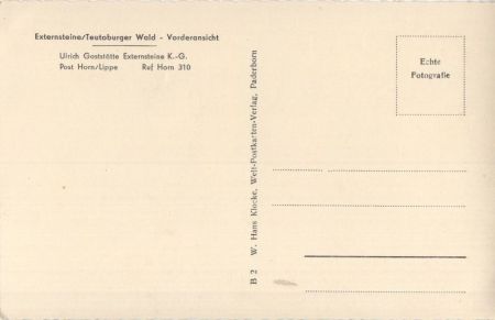 Horn-Bad Meinberg, Exeernsteine - Vorderseite