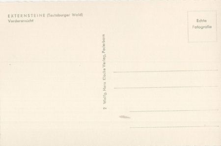 Horn-Bad Meinberg, Exeernsteine - Vorderansicht