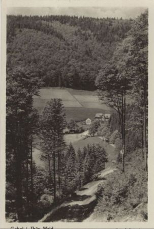 Gabel, Rennsteig - von oben Gabel, Rennsteig - von oben