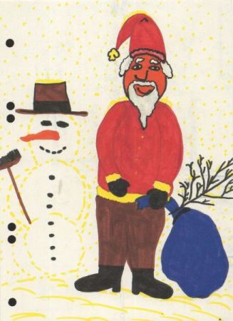 Weihnachtsmann und Schneemann Weihnachtsmann und Schneemann