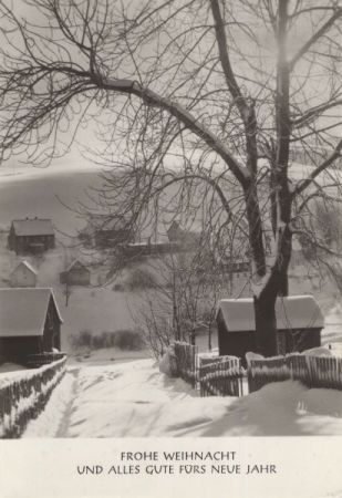 Frohe Weihnacht - Ort im Winter Frohe Weihnacht - Ort im Winter
