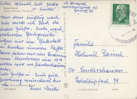 Sangerhausen - Konsum-Grillbar Pferdestall Sangerhausen - Konsum-Grillbar Pferdestall