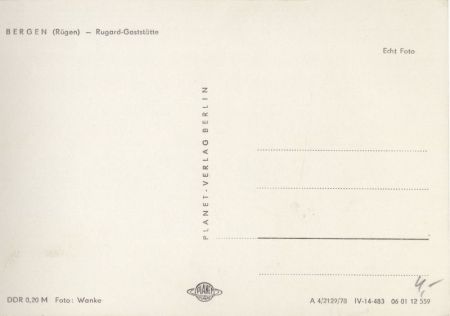 Bergen auf Rügen - Rugard-Gaststätte