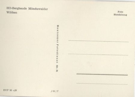 Wilthen - HO-Bergbaude Mönchswalder