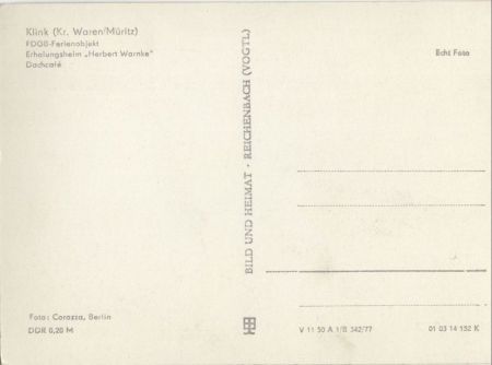 Klink - Erholungsheim Herbert Warnke Klink - Erholungsheim Herbert Warnke