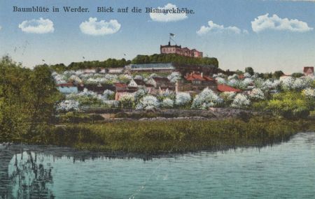 Werder - Blick auf Bismarckhöhe - Baumblüte Werder - Blick auf Bismarckhöhe - Baumblüte