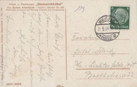 Werder - Blick auf Bismarckhöhe - Baumblüte Werder - Blick auf Bismarckhöhe - Baumblüte