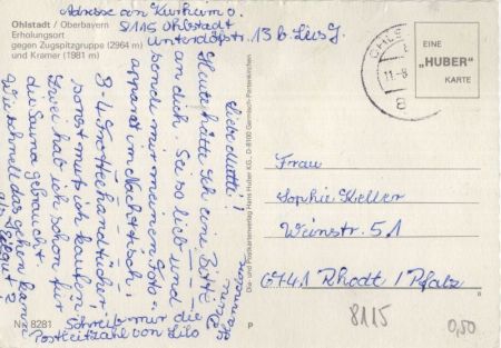 Ohlstadt - gegen Zugspitzgruppe