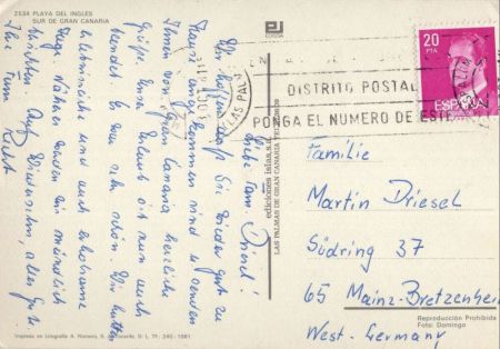 Playa del Inglés - Spanien - Strandansicht