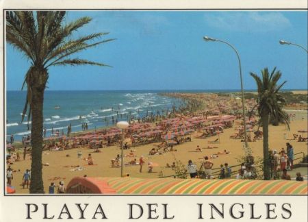 Playa del Inglés - Spanien - gut besuchtr Strand Playa del Inglés - Spanien - gut besuchtr Strand