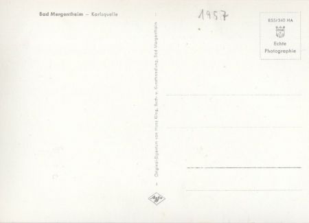 Bad Mergentheim - Karlsquelle