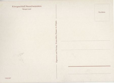 Schwangau Neuschwanstein - Sängersaal