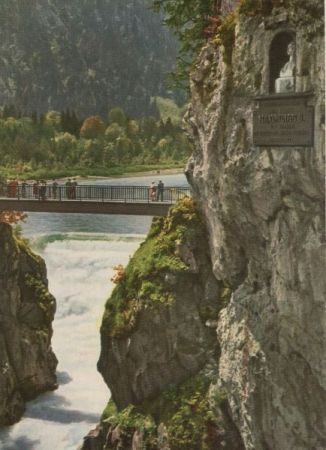 Füssen - Lechfall mit Maxsteg Füssen - Lechfall mit Maxsteg