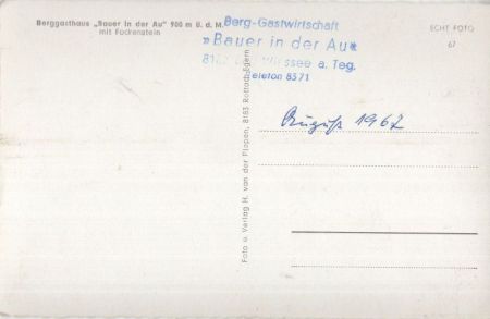 Bad Wiessee - Berggasthaus Bauer in der Au