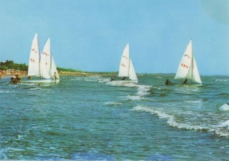 Mamaia - Rumänien - Segelboote im Schwarzen Meer Mamaia - Rumänien - Segelboote im Schwarzen Meer