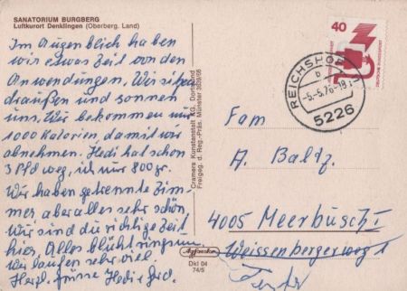 Denklingen, Oberbayern - Sanatorium Burgberg Denklingen, Oberbayern - Sanatorium Burgberg