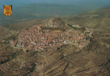 Morella - Spanien - von oben Morella - Spanien - von oben