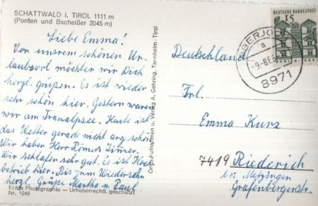 Schattwald - Österreich - Ansicht Schattwald - Österreich - Ansicht