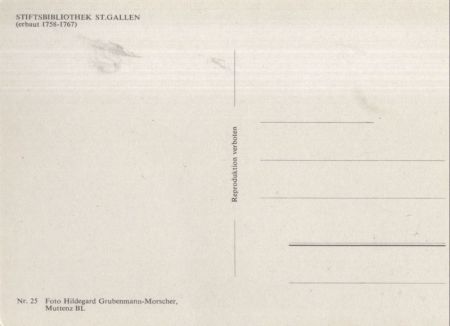 St. Gallen - Schweiz - Stiftbibliothek