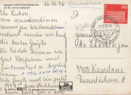 Wildhaus - Schweiz - Skigebiet Obertoggenburg
