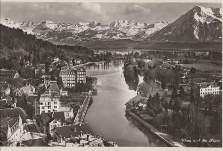 Thun - Schweiz - mit Alpen Thun - Schweiz - mit Alpen