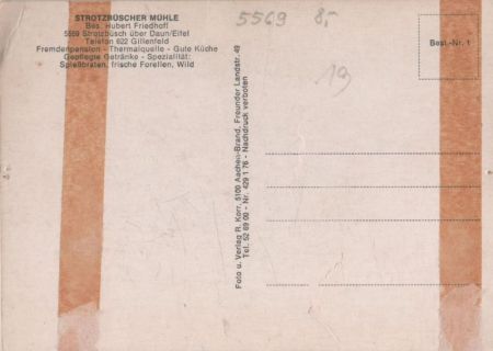 Strotzbüsch - Strotzbüscher Mühle