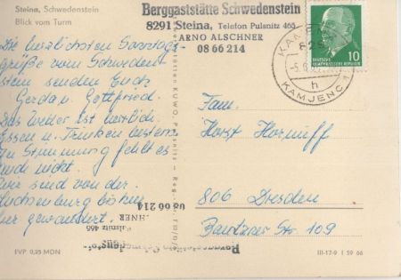 Steina bei Pulsnitz - Schwedenstein - Blick vom Turm