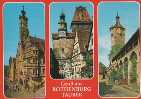 Rothenburg - 3 Teilbilder - ca. 1985 Rothenburg - 3 Teilbilder - ca. 1985