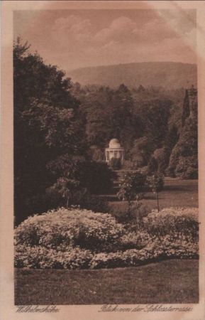 Kassel-Wilhelmshöhe - Blick von der Schlossterrasse - ca. 1935 Kassel-Wilhelmshöhe - Blick von der Schlossterrasse - ca. 1935