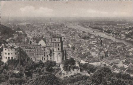 Heidelberg - Schloss und Stadt - 1958 Heidelberg - Schloss und Stadt - 1958