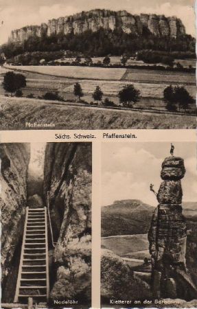 Königstein - Sächs. Schweiz - Pfaffenstein - ca. 1965 Königstein - Sächs. Schweiz - Pfaffenstein - ca. 1965