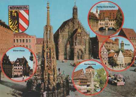 Nürnberg - u.a. Schöner Brunnen - ca. 1980 Nürnberg - u.a. Schöner Brunnen - ca. 1980