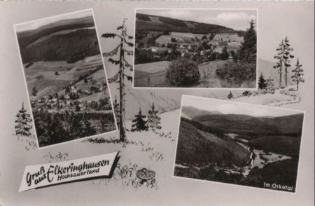 Winterberg-Elkeringhausen - mit 3 Bildern - ca. 1960 Winterberg-Elkeringhausen - mit 3 Bildern - ca. 1960