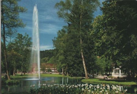 Bad Liebenzell - Fontäne im Kurpark - 1971 Bad Liebenzell - Fontäne im Kurpark - 1971