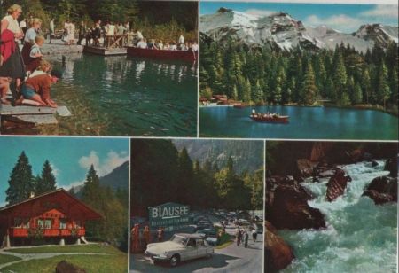 Schweiz - Blausee - im Kandertal - ca. 1980 Schweiz - Blausee - im Kandertal - ca. 1980