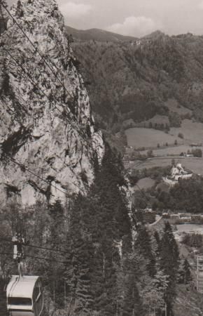 Hohenaschau aus Seilbahngondl - ca. 1955 Hohenaschau aus Seilbahngondl - ca. 1955