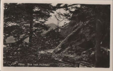 Kurort Oybin - Blick nach Hochwald - ca. 1955 Kurort Oybin - Blick nach Hochwald - ca. 1955
