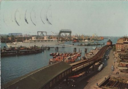 Hamburg - Vorsetzen und Überseebrücke - 1963 Hamburg - Vorsetzen und Überseebrücke - 1963