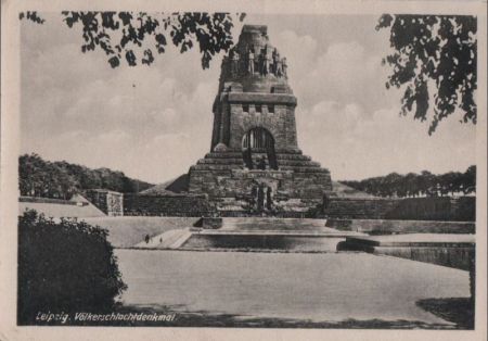 Leipzig - Völkerschlachtdenkmal - ca. 1950 Leipzig - Völkerschlachtdenkmal - ca. 1950