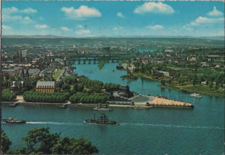 Koblenz - Deutsches Eck - 1965 Koblenz - Deutsches Eck - 1965