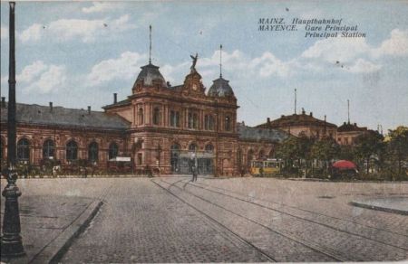 Mainz - Hauptbahnhof - ca. 1920 Mainz - Hauptbahnhof - ca. 1920