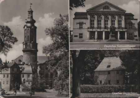Weimar - u.a. Schloß mit Bastille - 1960 Weimar - u.a. Schloß mit Bastille - 1960