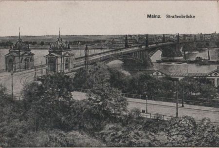 Mainz - Straßenbrücke - ca. 1935 Mainz - Straßenbrücke - ca. 1935